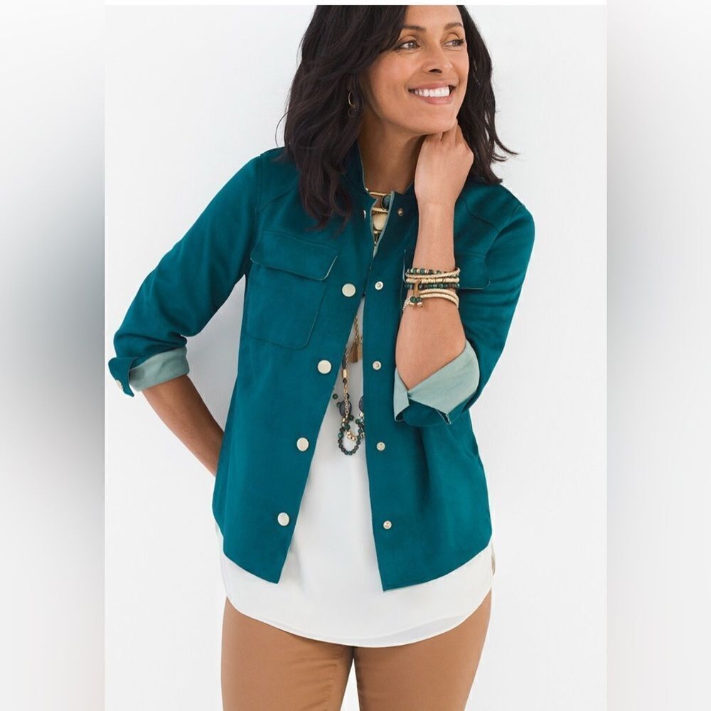 Chico’s Double Face Suede Jacket